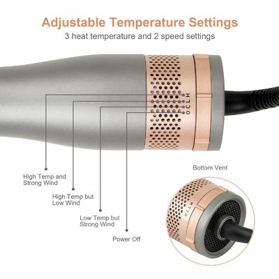 Βούρτσα styling ζεστού αέρα 1000 Watt 4 σε ένα εργαλεία styling